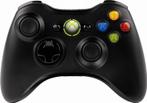 Microsoft Wireless Gamepad (Zwart) (Xbox 360), Verzenden, Gebruikt