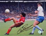 Chris Waddle Here With Maradon - Foto, Handtekening met, Nieuw