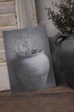 Sobere kaart met grijze pot en Magnolia tak, Huis en Inrichting, Woonaccessoires | Overige, Ophalen of Verzenden, Nieuw