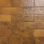 Handvorm wandtegel 6,5x20 goud random glans wandtegel, Doe-het-zelf en Verbouw, Tegels, Nieuw, Ophalen of Verzenden, 10 m² of meer