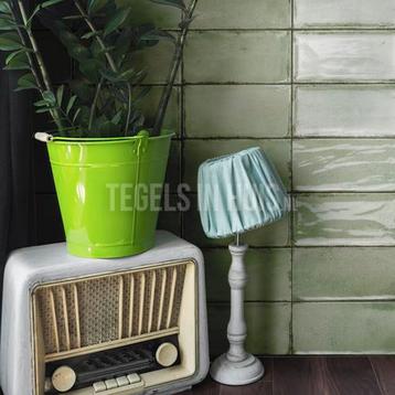 Wandtegel life 10x20 mela licht groen glans wandtegel beschikbaar voor biedingen