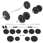 vidaXL Halterset 30 kg, Sport en Fitness, Fitnessmaterialen, Verzenden, Nieuw