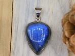 Zilveren sieraad van 925 met blauwe labradoriet van, Verzamelen, Mineralen en Fossielen