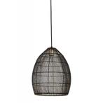 Light & Living Hanglamp Meya - Metaal - Zwart - 30x37x30 cm, Huis en Inrichting, Lampen | Hanglampen, Nieuw, Overige materialen