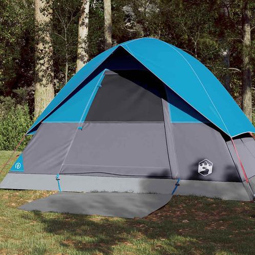 vidaXL Koepeltent 3-persoons waterdicht blauw, Caravans en Kamperen, Tenten, Nieuw, tot en met 2, Verzenden