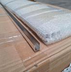 SALE - 130 cm U-profiel / vloerprofiel voor glasplaat 8/10mm, Ophalen of Verzenden, Nieuw