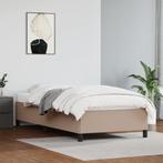 vidaXL Bedframe kunstleer cappuccinokleurig 80x200 cm, Overige materialen, Eenpersoons, Bruin, Verzenden