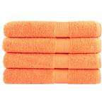 vidaXL Saunadoeken SOLUND 4 st 600 g/m² 80x200 cm oranje, Verzenden, Nieuw, Oranje