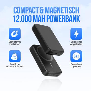 Strex Magsafe Powerbank - 12.000 mAh - Magnetisch - beschikbaar voor biedingen
