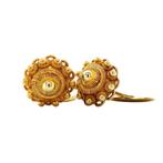 Gouden vintage Zeeuwse knop manchetknopen 14 krt, Ophalen of Verzenden, Nieuw