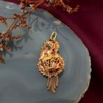 Antiek gouden hanger van een mutsenbel, Sieraden, Tassen en Uiterlijk, Bedels, Ophalen of Verzenden, Gebruikt, Goud, Overige merken
