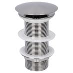 Wastafel Afvoerplug Differnz Always Open 10 cm Mat Chroom, Doe-het-zelf en Verbouw, Buizen en Afvoer, Ophalen of Verzenden, Nieuw