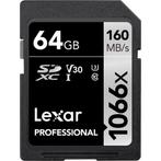 Lexar SDXC Professional UHS-I 1066x 64GB, Nieuw, Overige merken, Overige typen, Ophalen of Verzenden