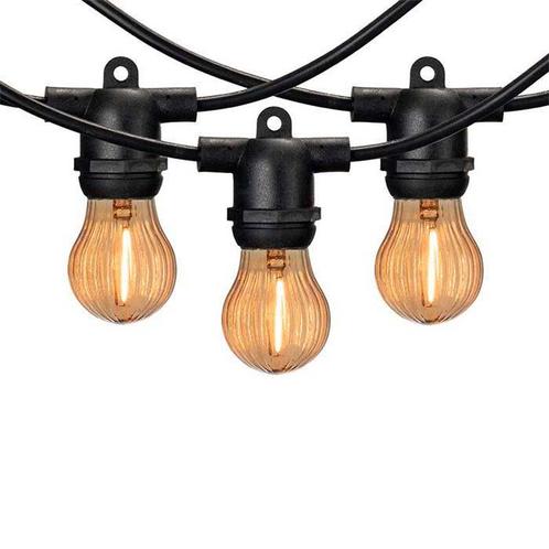 Lybardo lichtsnoer buiten 15 meter incl. 18 amber LED pumpki, Tuin en Terras, Buitenverlichting, Wandlamp, Nieuw, Minder dan 50 watt