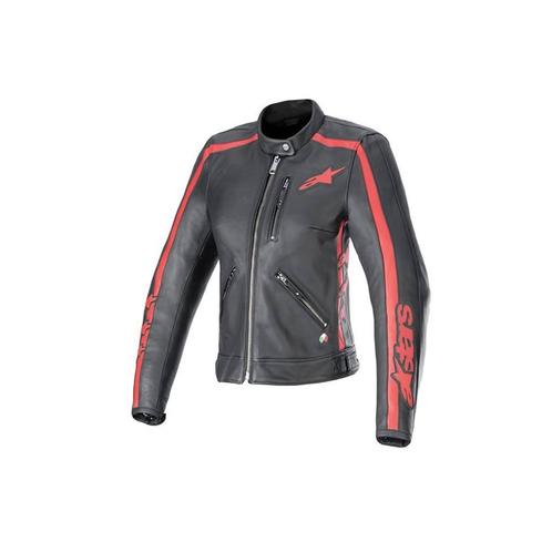 Alpinestars Stella Dyno Leren Jas Zwart Haute Rood, Motoren, Kleding | Motorkleding, Dames, Nieuw met kaartje, Jas | textiel, Verzenden