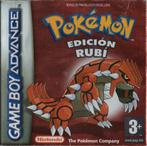 Game Boy Pokemon Ruby Version - Spaans (In doos), Spelcomputers en Games, Games | Nintendo Game Boy, Verzenden, Zo goed als nieuw