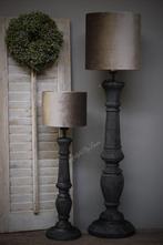 Baluster lampvoet Black wood 80 cm, Huis en Inrichting, Ophalen of Verzenden, Nieuw
