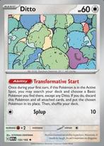 Ditto 132/165 holo pokemon 151, Hobby en Vrije tijd, Verzamelkaartspellen | Pokémon, Ophalen of Verzenden, Nieuw, Losse kaart