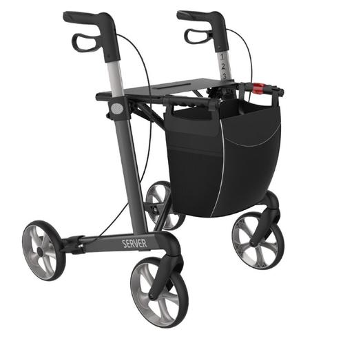 Rehasense Server lichtgewicht rollator STANDARD - Antraciet, Diversen, Rollators, Ophalen of Verzenden