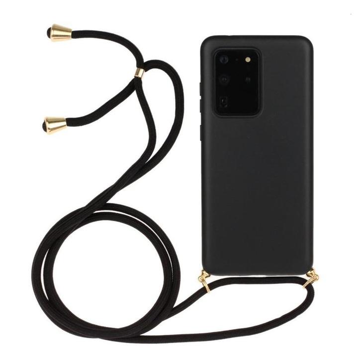 Galaxy S20 Ultra Crossbody TPU Hoesje met Koord Zwart, Telecommunicatie, Mobiele telefoons | Hoesjes en Frontjes | Samsung, Nieuw