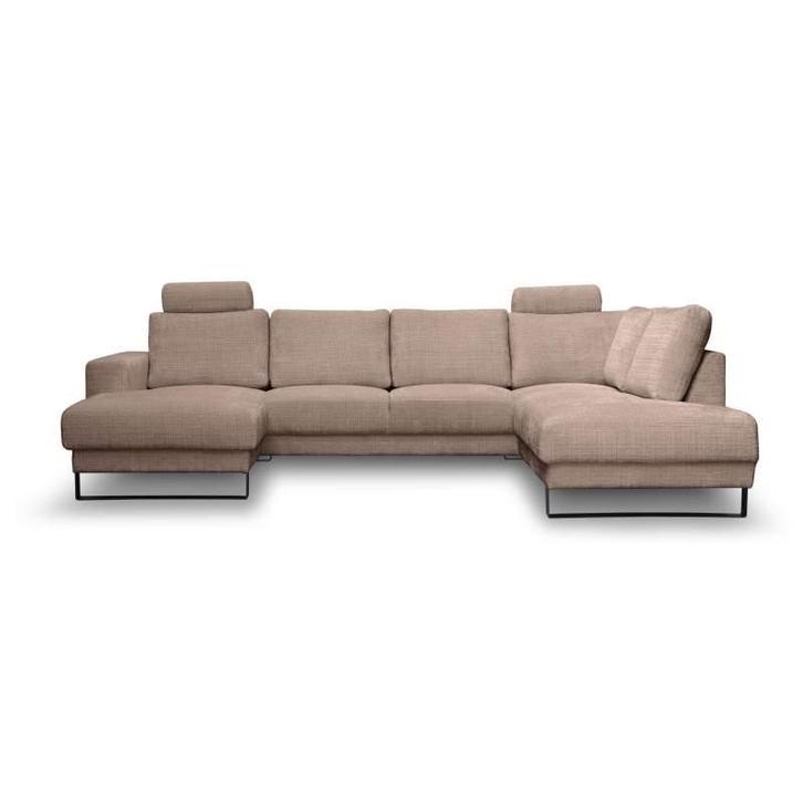 U-Bank Baarlo - u-banken - Taupe, Huis en Inrichting, Banken | Sofa's en Chaises Longues, Nieuw, Stof