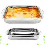 Trager Lasagneschaal RVS Ovenschaal 30 x 23 x 5 cm - Lasagne, Ophalen of Verzenden, Nieuw