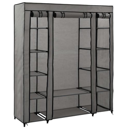 Grijze Kledingkast met Stangen - Outlet! Tweedekansje, Huis en Inrichting, Kasten | Kledingkasten, 25 tot 50 cm, Nieuw, 150 tot 200 cm