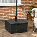 TRUUSK Parasolvoet 3-in-1 Bijzettafel Met Handvat En Wielen,, Verzenden, Nieuw