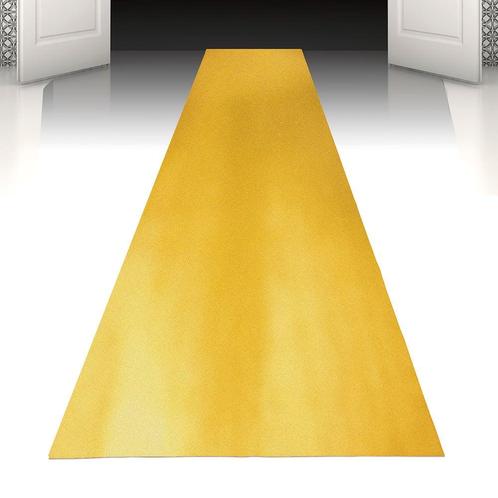 Loper Goud 450x60cm, Hobby en Vrije tijd, Feestartikelen, Nieuw, Verzenden