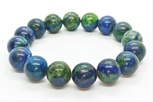 Prachtige Azuriet Malachiet Armband in Geschenkdoos Gratis, Verzamelen, Mineralen en Fossielen