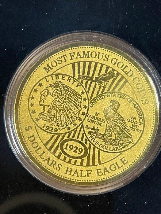 Niger. 100 Francs CFA 1929 Half Eagle Gold Coins 1/200, Postzegels en Munten, Munten | Europa | Niet-Euromunten