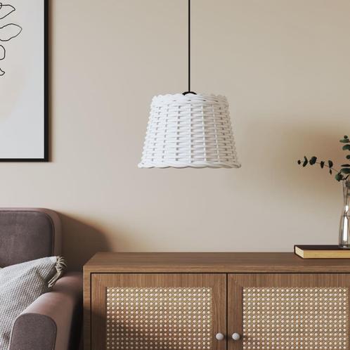 vidaXL Plafondlampenkap Ø30x20 cm wicker wit, Huis en Inrichting, Lampen | Lampenkappen, Wit, Nieuw, Verzenden