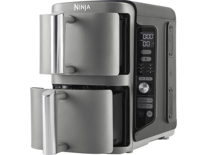 Ninja Double Stack Airfryer XXL - 9.5 Liter - 2 Gestapelde, Witgoed en Apparatuur, Airfryers, Zo goed als nieuw, Verzenden