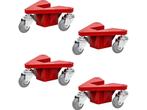 STIER Aluminium Hoekrollerset - 100 kg Draagkracht - 3, Verzenden, Zo goed als nieuw