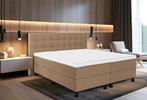 Aanbieding Boxspring Compleet Tymo - beige 180x200cm, Huis en Inrichting, Slaapkamer | Beddengoed, Nieuw, Verzenden, Overige kleuren