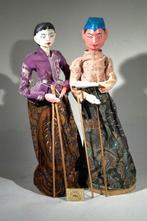 2 grote Wayang Golek poppen - Indonesië - Eind 20e eeuw, Antiek en Kunst