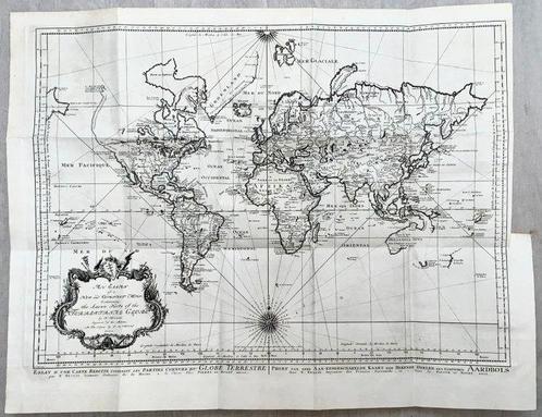 World Map - Wereldkaart; Bellin, Jacques Nicholas - An Essay, Boeken, Atlassen en Landkaarten