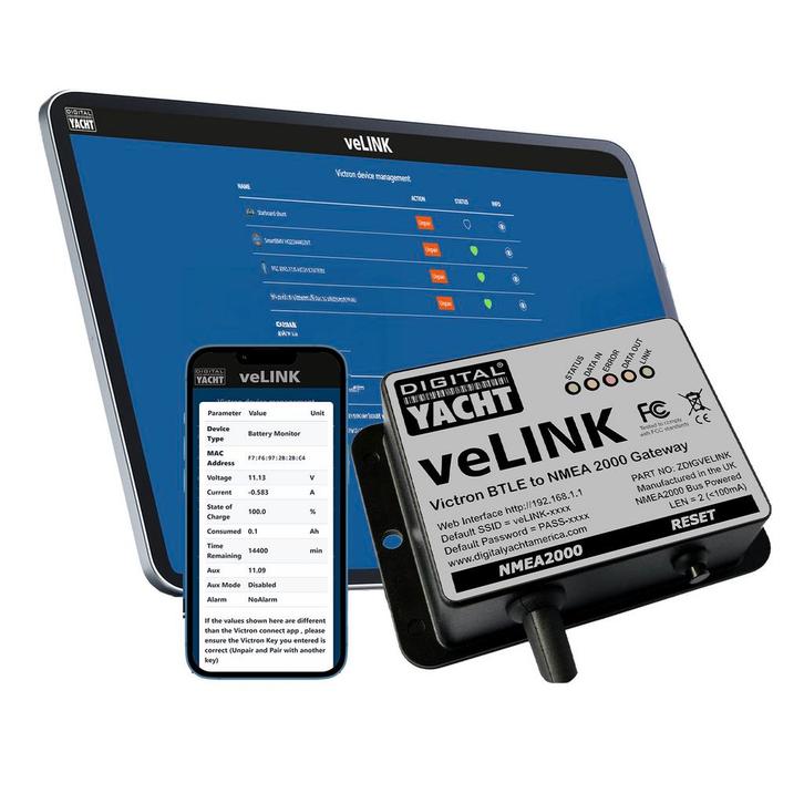 Digital Yacht veLINK – Victron Bluetooth naar NMEA, Watersport en Boten, Navigatiemiddelen en Scheepselektronica, Ophalen of Verzenden