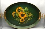 Schaal - Met de hand geschilderd - ijzer en messing -