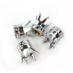 TT-products ventieldoppen Silver Crown zilver 4 stuks, Ophalen of Verzenden, Nieuw