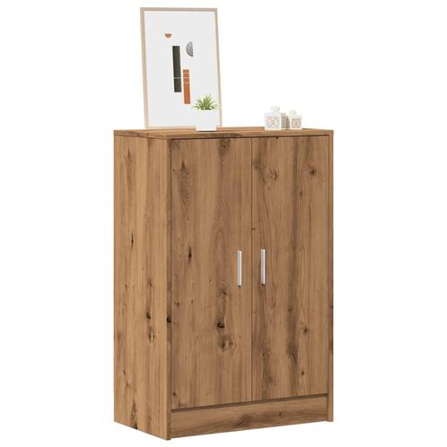 vidaXL Schoenenkast 60x35x92 cm bewerkt hout artisanaal, Huis en Inrichting, Kasten | Schoenenrekken, Nieuw, Verzenden