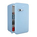 Koelkast Retro Koelkast Audrey Drankenkoelkast 112L Blauw, Witgoed en Apparatuur, Koelkasten en IJskasten, Zonder vriesvak, Minder dan 85 cm