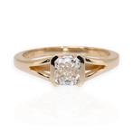 Ring - 18 karaat Geel goud - 1.02ct. tw. Diamant, Nieuw