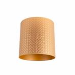 Lampenkap goud 40/40/40 triangle dessin, Huis en Inrichting, Lampen | Lampenkappen, Overige kleuren, 25 tot 50 cm, Nieuw, Modern