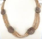 Halsketting Platina Parel - Diamant, Nieuw