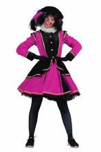 Zwarte Piet Dame Madrid Zwart-Pink - XS, Diversen, Sinterklaas, Verzenden, Nieuw