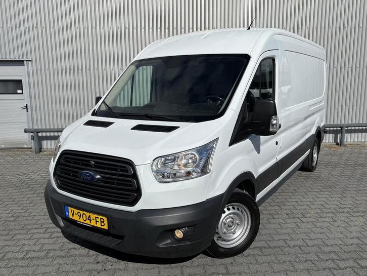Ford Transit 310 2.2 TDCI L3H2 Ambiente*A/C*CRUISE*3PERS.*HA, Auto's, Bestelauto's, Lease, Zwart, Handgeschakeld, Wit, Ford, Financial lease