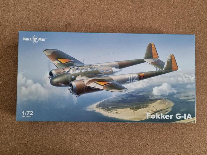MikroMir 72-017 Fokker G-IA 1:72, Hobby en Vrije tijd, Modelbouw | Vliegtuigen en Helikopters, Verzenden