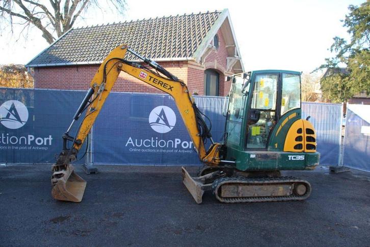 Veiling: Rupsgraafmachine Terex TC35 Diesel 2012, Zakelijke goederen, Machines en Bouw | Kranen en Graafmachines, Graafmachine