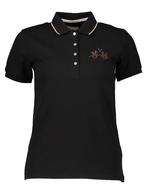 SALE -52% | La Martina Poloshirt zwart | OP=OP, Kleding | Dames, T-shirts, Nieuw, Verzenden